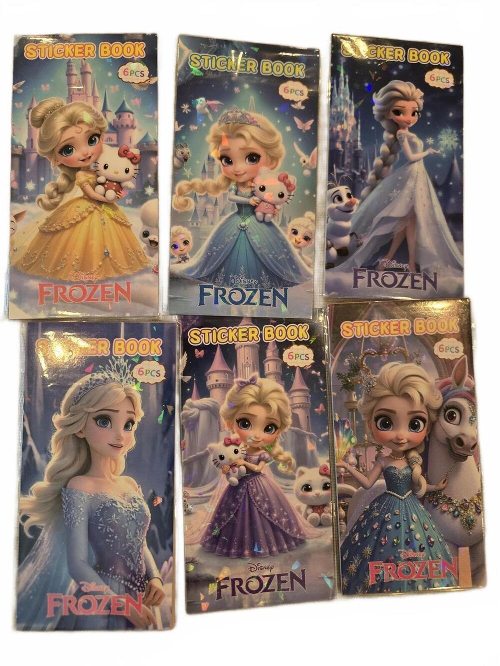 Frozen 6-piece mini sticker books set